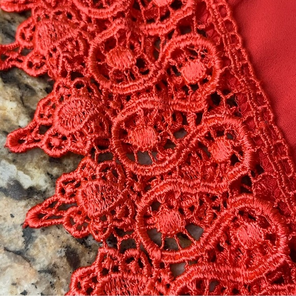 Crochet Hem Sheer Halter Blouse Beach Boho Peasent Hippie Coastal Rodeo Cowgirl - Picture 8 of 8